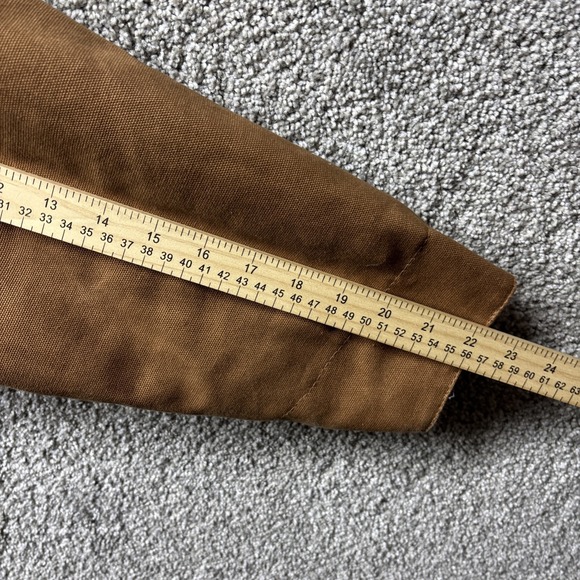 Cornerstone Jacket Mens XL Brown Duck Canvas Lined Detroit Work Wear Chore Logo - Picture 9 of 14